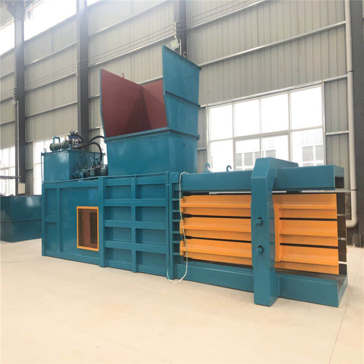 Full automatic horizontal cardboard paper baler machine  without door