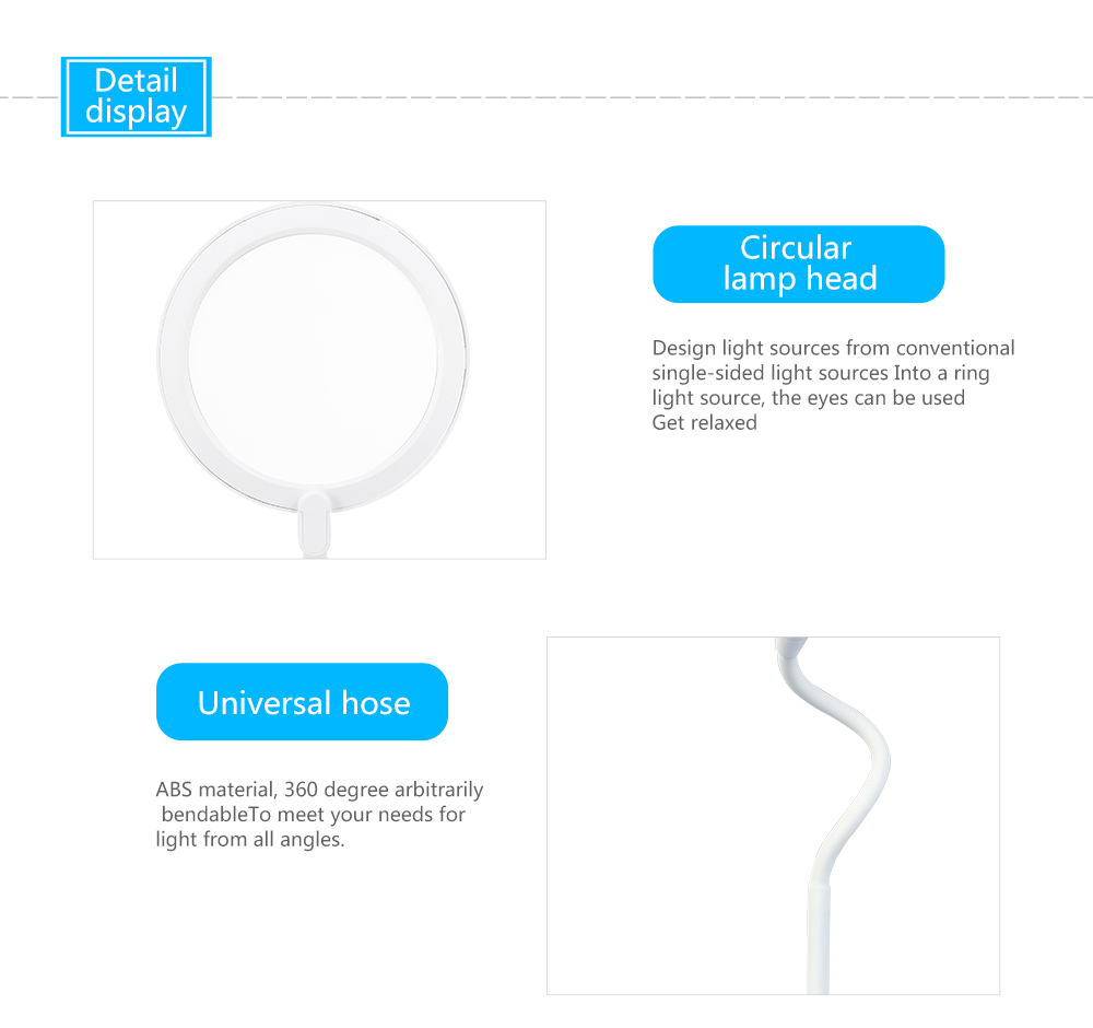 2019 Modern Bedside Table Lighting Flexible Neck Wireless Charging Dimmable Desk Lamp with USB