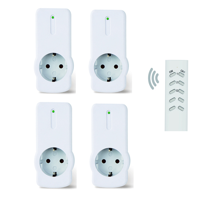 16A wireless remote control power outlet light switch socket remote EU plug