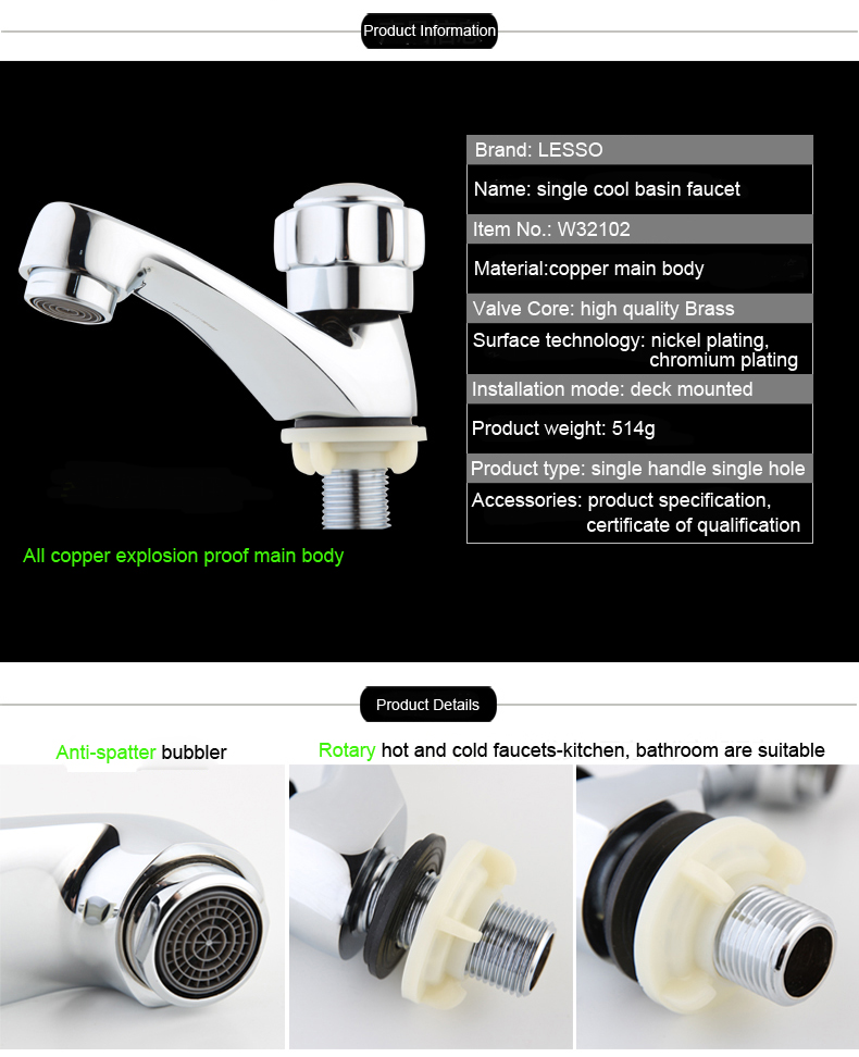 W32102 LESSO High Quality and classic deck mounted single hole brushed Kitchen Faucet water filter faucet