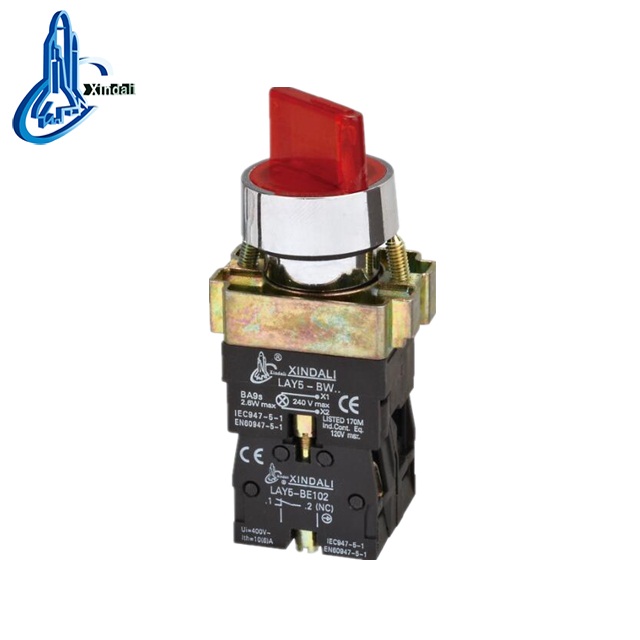 LAY5-BK2365 IP65 waterproof on off flush momentary push button switch with mark silver contact grade A