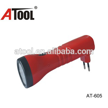 Atool 5led Brazil plug flashlight led torch rechargeable