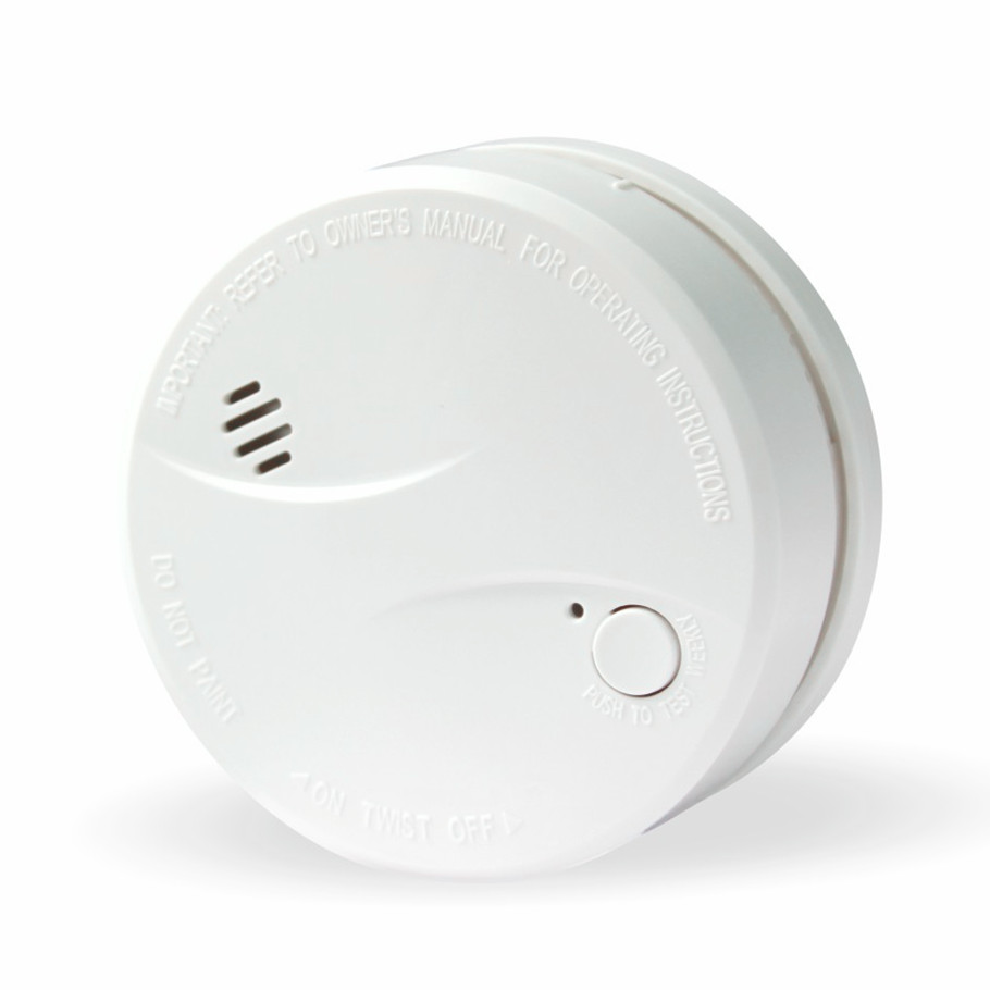 3V Lithium Battery Operated Home Usage 10year Standalone Optical Smoke Alarm with Hush Function