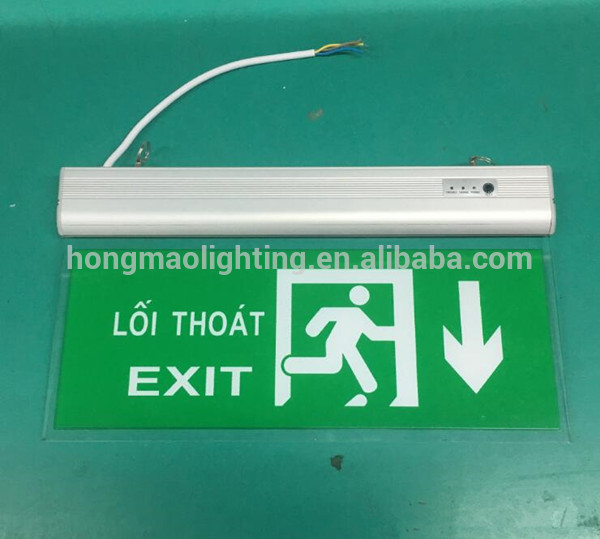 2018 Top Seller Printed Aluminum And Acrylic Running Man Arrow Up Exit Sign