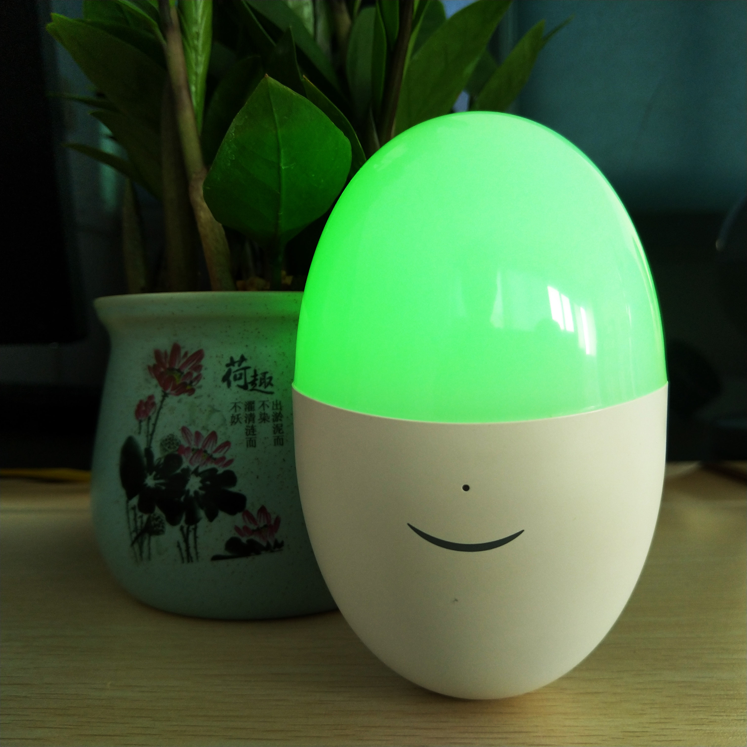 Table Bedside Night light with Cute Facial Expression Stickers