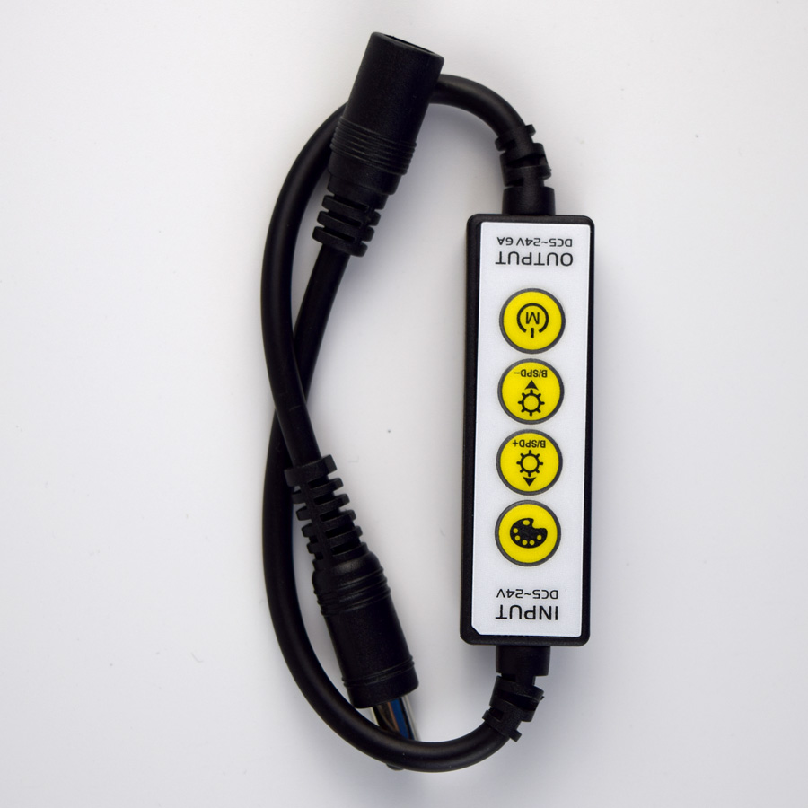 4-button mini Single color lighter led controller  four-button monochrome manual dimmer switch for led strip light