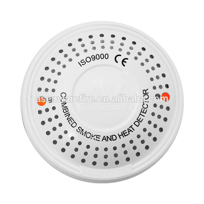 Conventional smoke and heat detector for smart home system fire alarm multi sensor