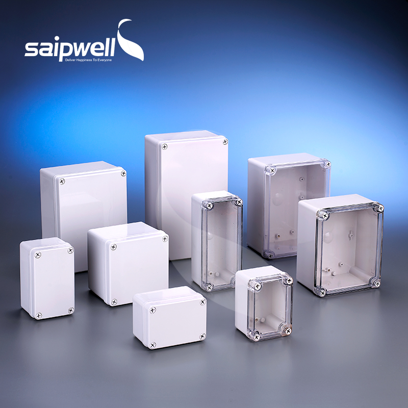 SAIPWELL J Wall Mounted Wire Input Output Din Rail Terminal Enclosure