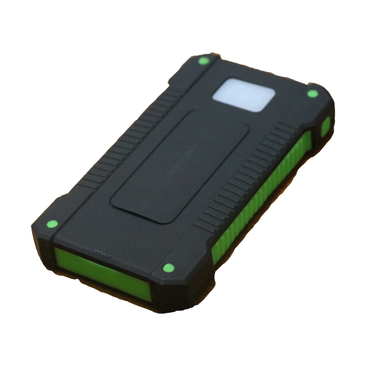 Rugged Case Solar Power Bank 6000 mAh forTravel and Outdoor Use