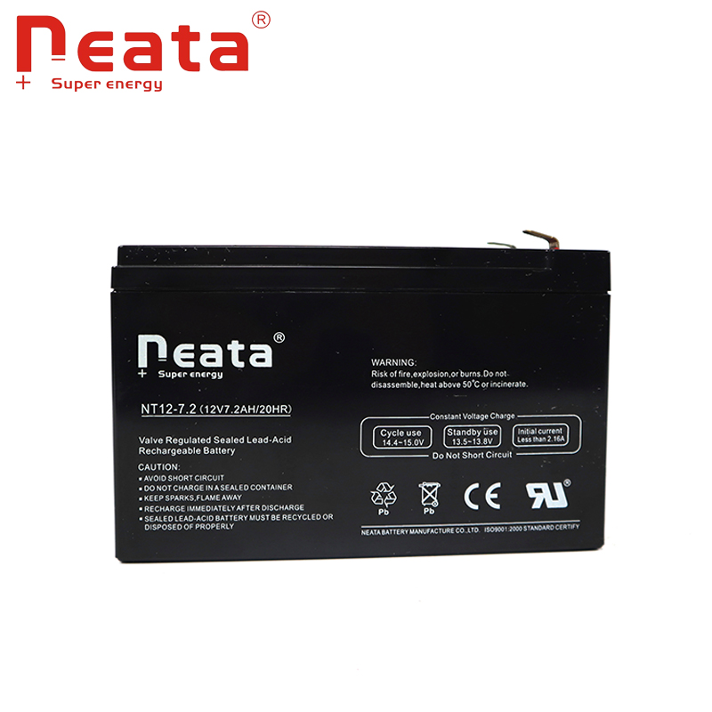 Neata China supplier no leakage recharge 12v 7.2ah ups battery