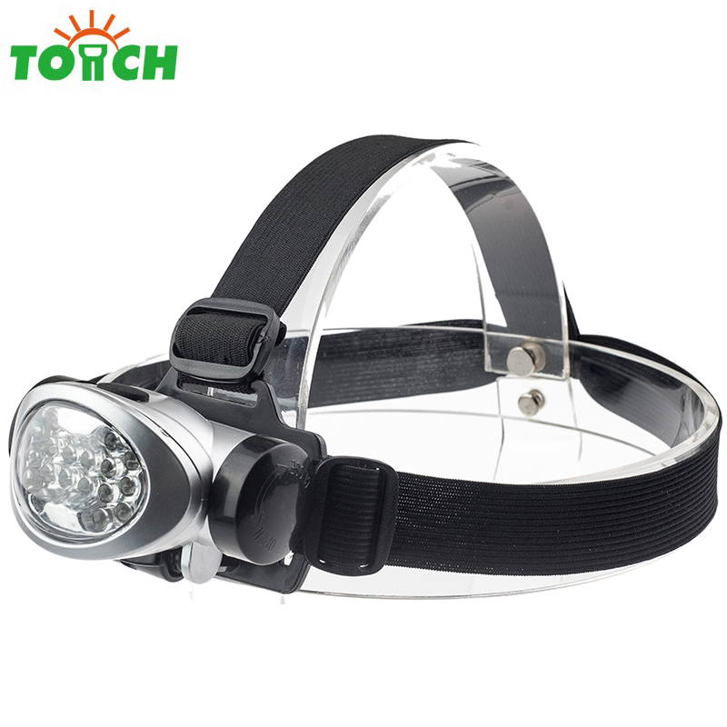 Customize 7 9 12 14 LED headlamp portable 3*AAA LED headlights for outdoor camping riding