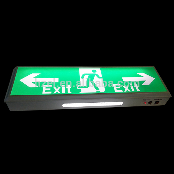 Lighted Exit Signs with Battery Backup Green Emergency Exit Sign LED Emergency Exit (SL010AM)