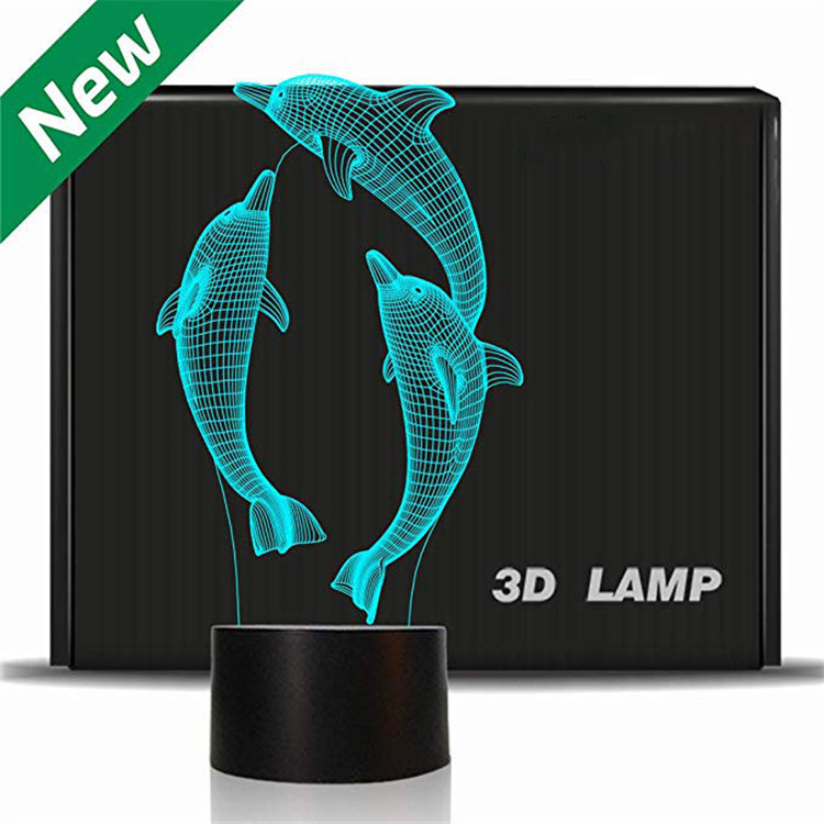 Wholesale  high quality 3d led night lamp optical illusion  night lamp