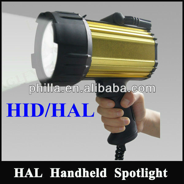 Powered 35W/55W HID handheld hunting search light rechargeable emergency light--SLE88