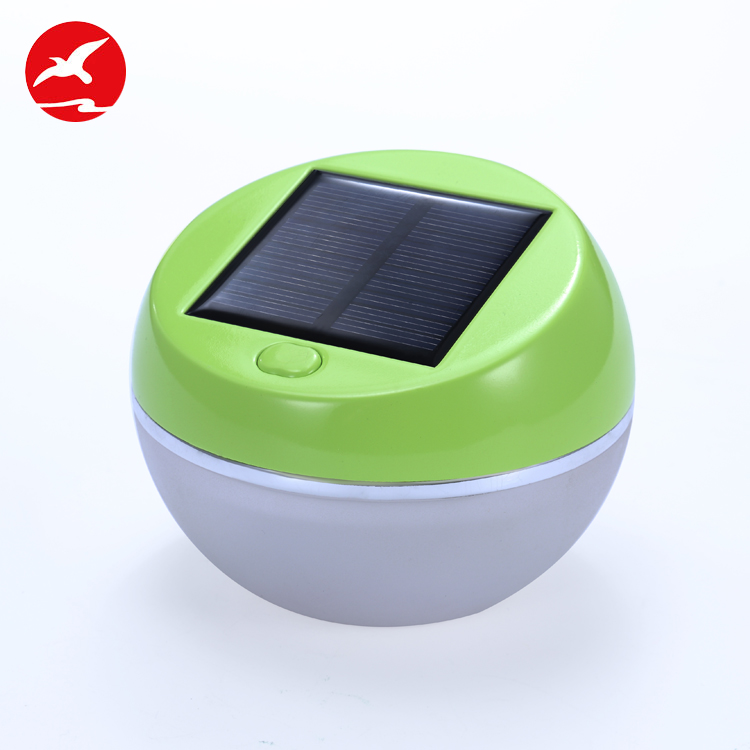 High brightness rechargeable green color mini bulb camping solar light for tent