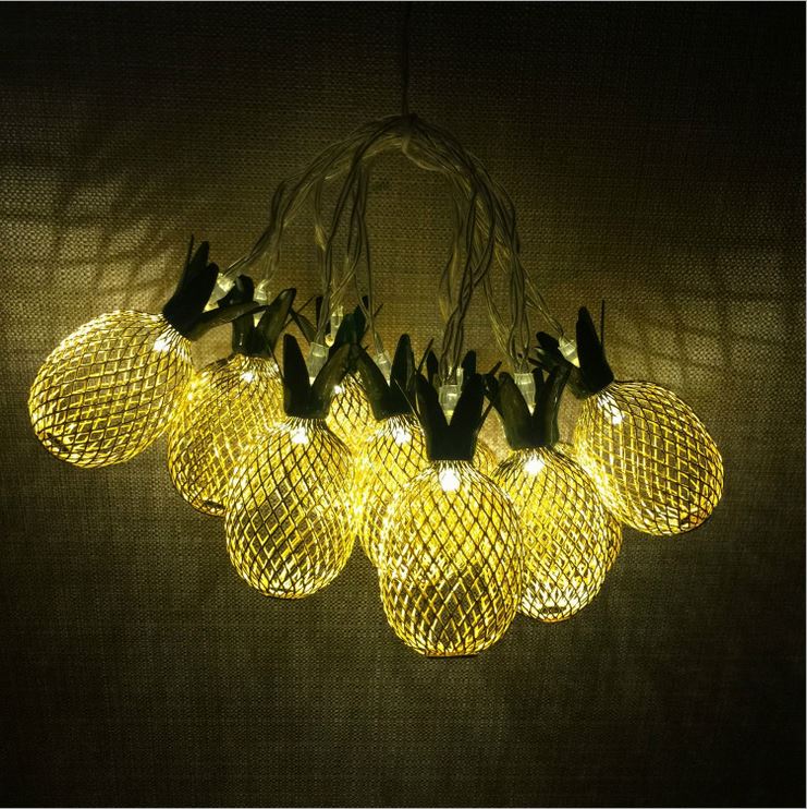 Unique Pineapple Decorative String Lights heavy-duty unique pineapple shaped 10 LED string lights