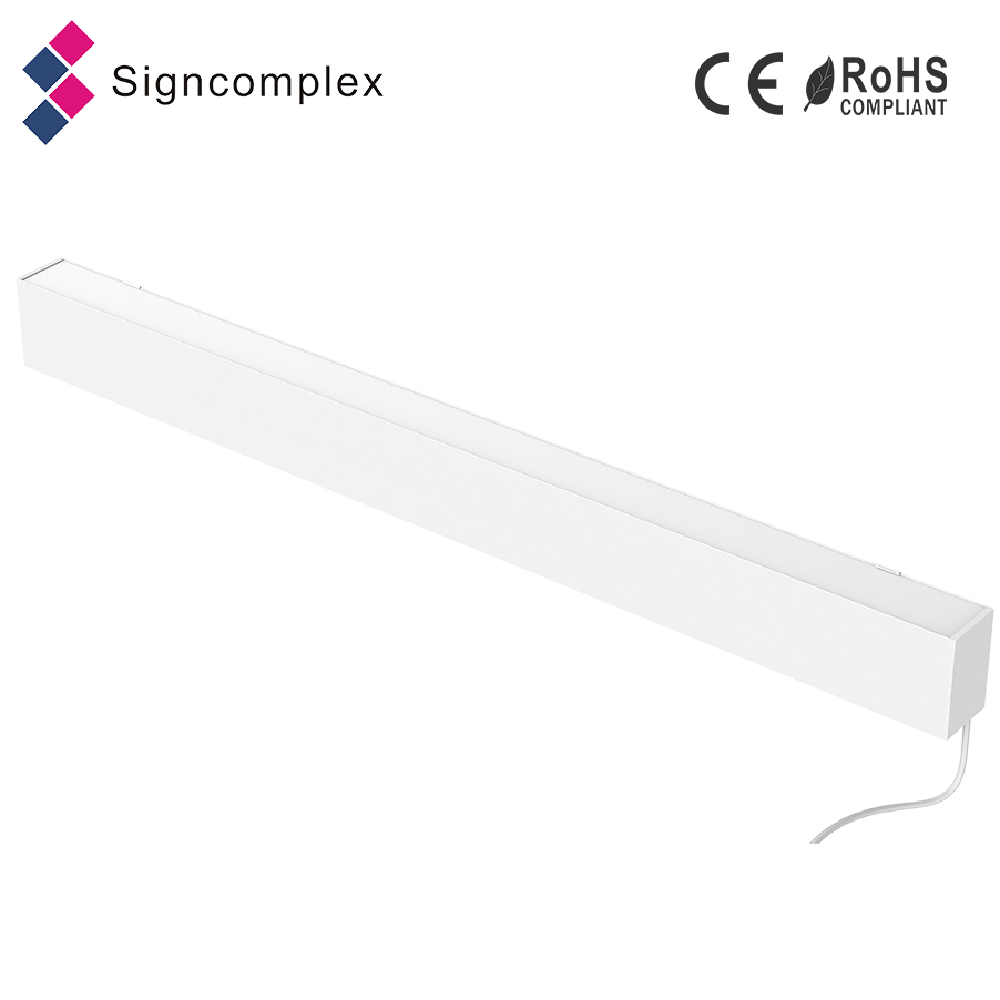 simple modern black linear led fixtures, IP20 led linear light