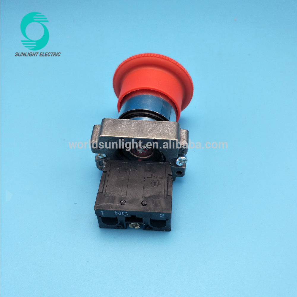 XB2-BS542 40mm NC Twist Release red mushroom head emergency stop off push button switch