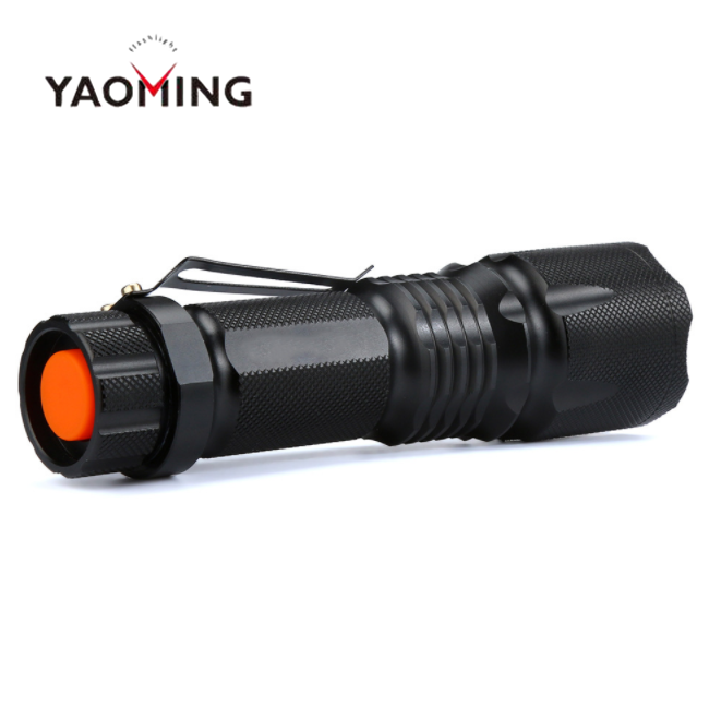 Amazon hot sell J5 tactical flashlight T6 led Portable Zoomable tactical torch flashlight