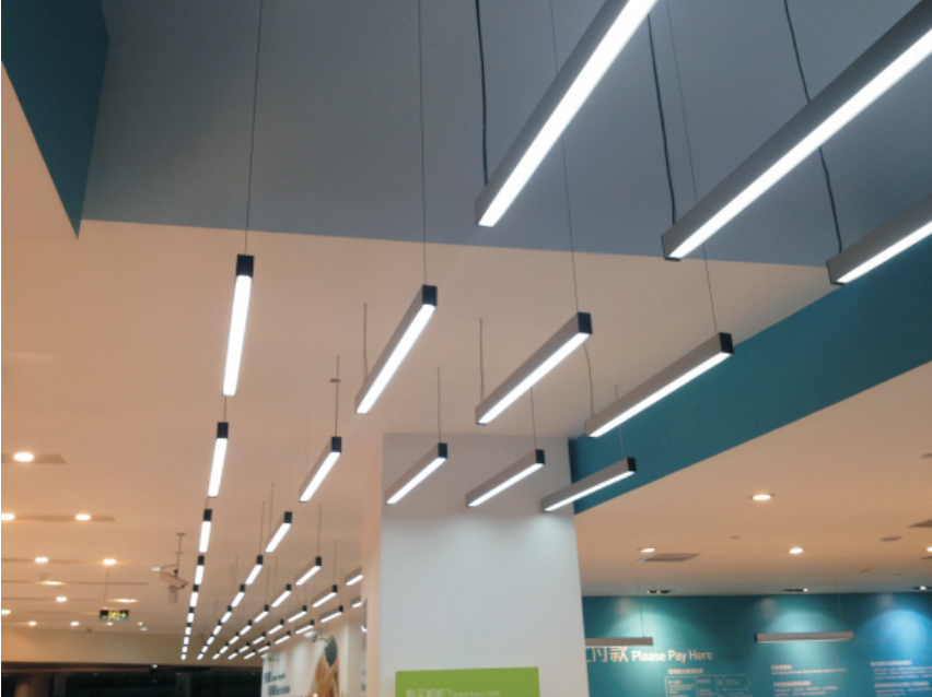 high-end office led linear light, stylish led linear hanging lighting