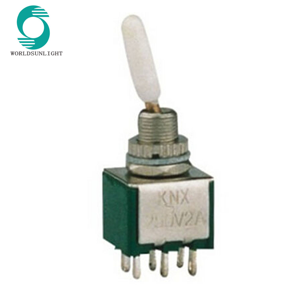 KNX-2-D1 KNX-203-D1 DPDT 6P toggle switch with handle cap