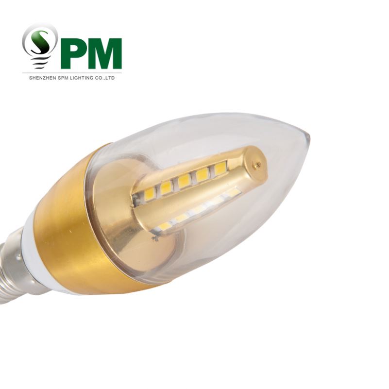 Cost-effective home led light bulbs 3w led candle lights