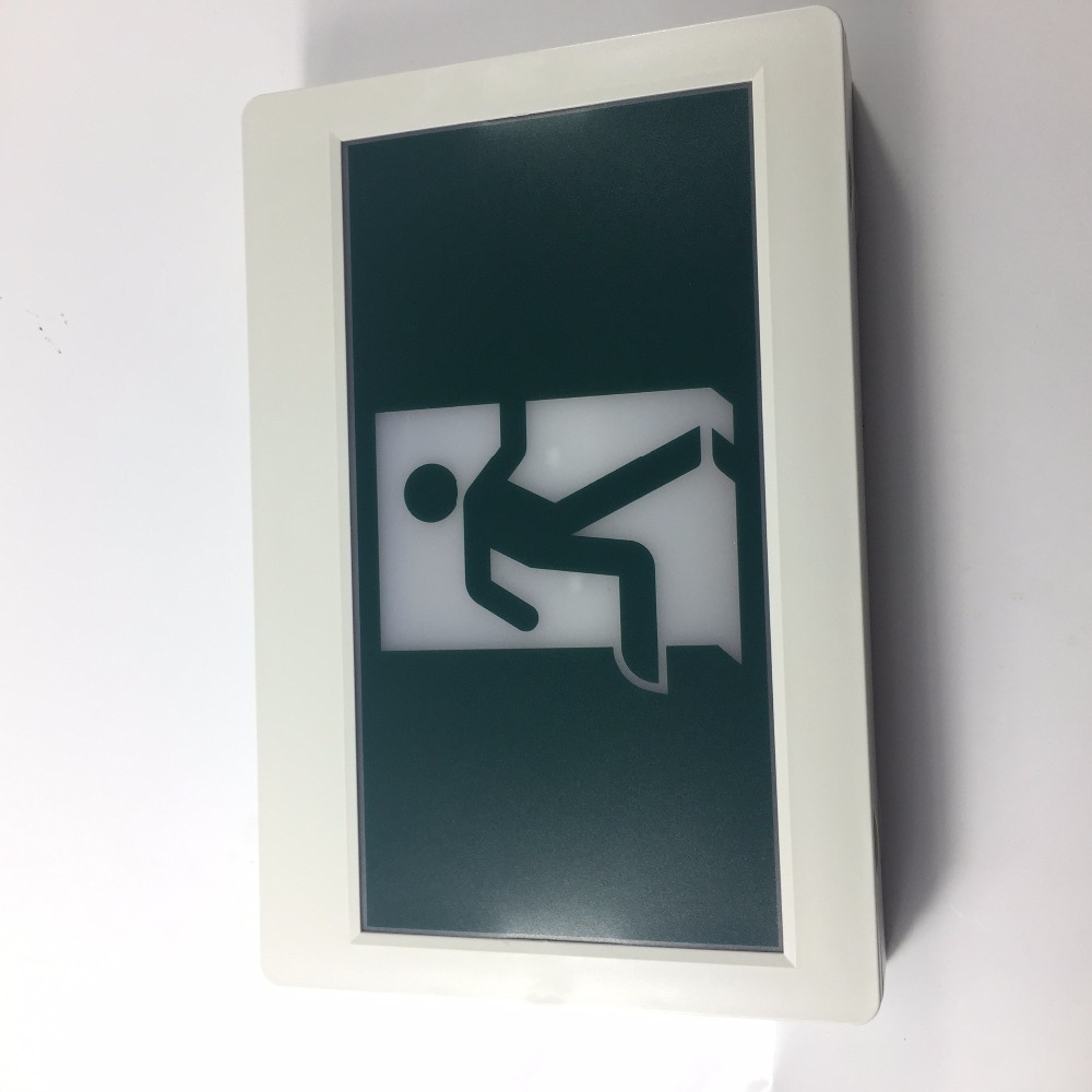 North American standard rechargeable Running man exit sign led emergency fixture