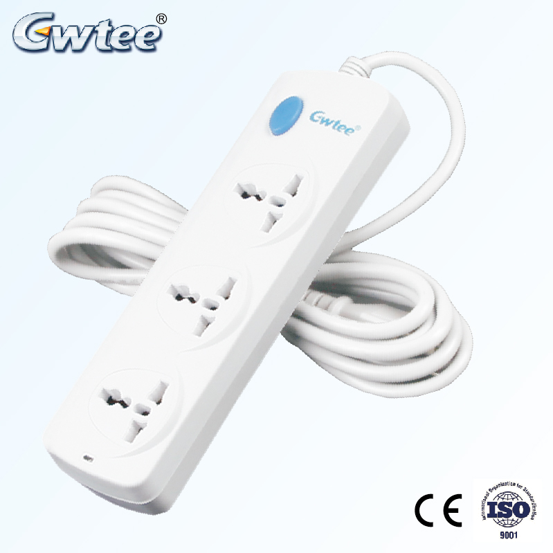 newest universal surge protection power strip with safety shutter