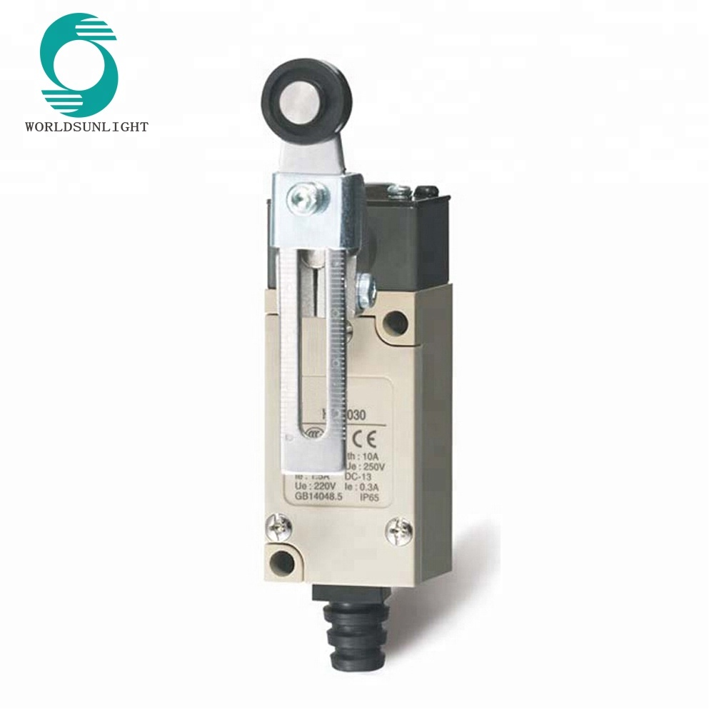 HL-5030 NO/NC SPDT 250V 10A Adjustable Rotary Roller Lever elevator parts Limit Switch with wheel