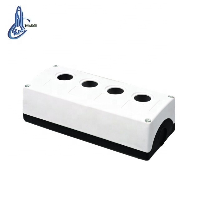 XDL3-B04 push button switch box 4 hole switch box plastic cover withe box