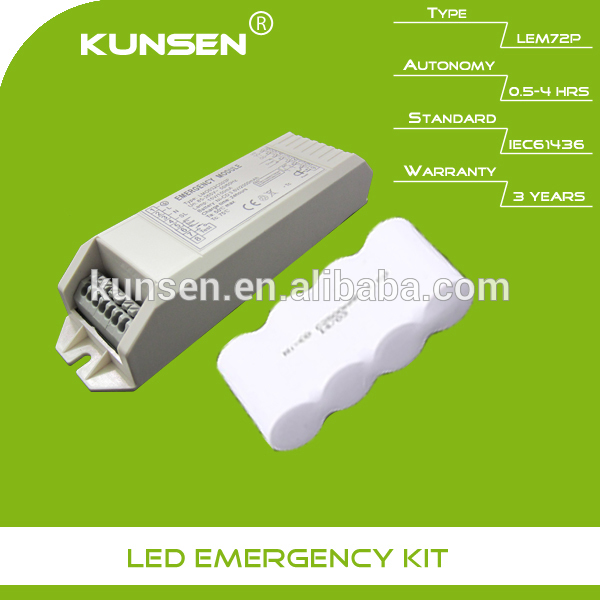 Emergency battery pack for 15W LED lighting