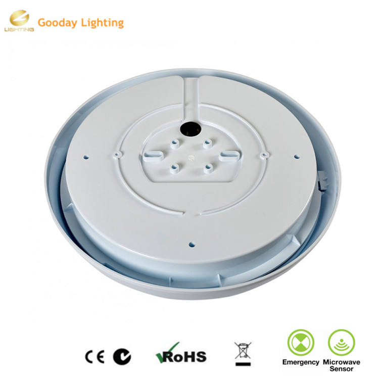 Indoor lighting PC CE RoHs surface indoor corridor emergency motion sensor ceiling light