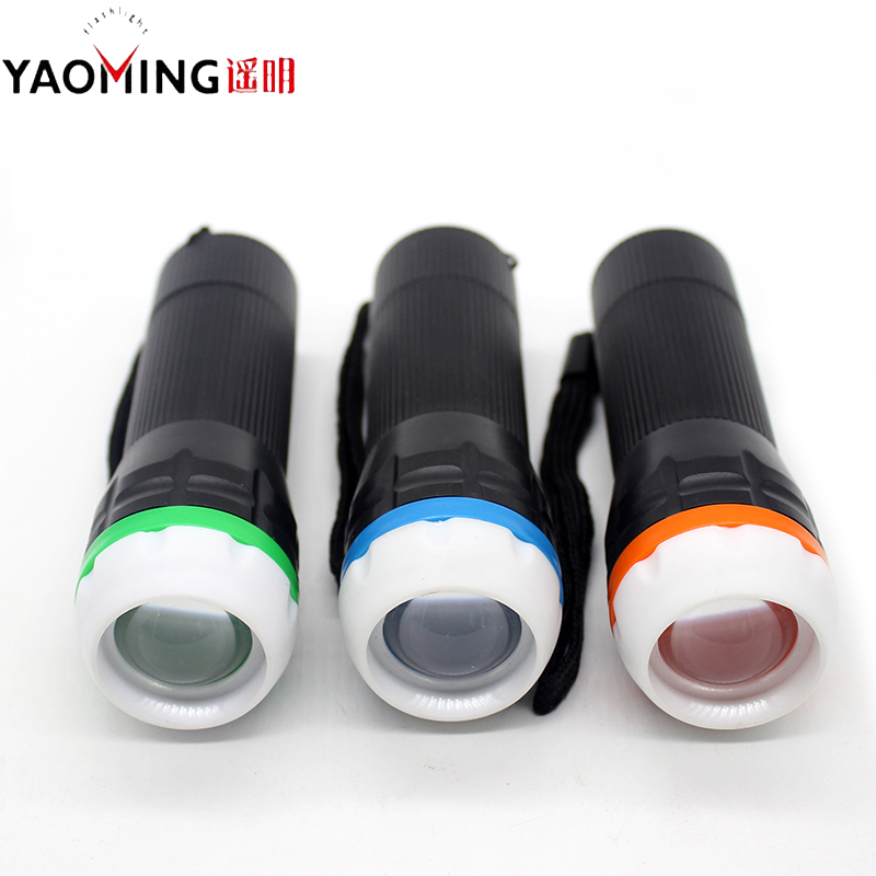 Wholesale Small Sun Mini Pussy 3*AAA Led Torch Light Emergency flashlight Plastic Tail Switch Promotional Made In China