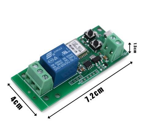 Fashion 5V 32V WiFi Wireless Smart Switch Inching/Self-Locking Relay Module for IOS Android Access Control System