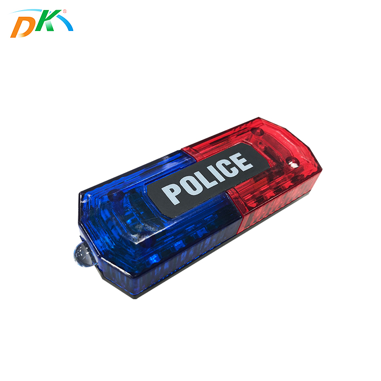DK LED Mini Police Shoulder Warning  Reflective Solar LED Flashing Light