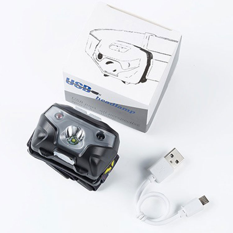 lithium battery headlamp waterproof usb rechargeable