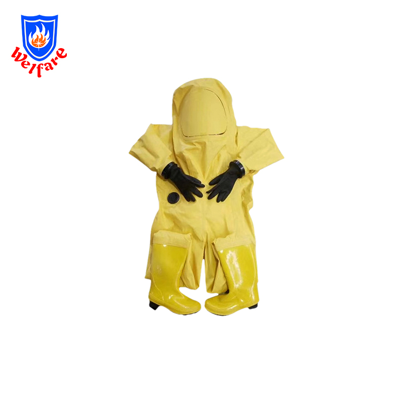 Firemen emergency rescue fully sealed anti-chemical fire suit