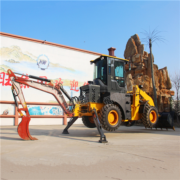 Small Garden Digging Machine/Towable Mini Tunnel Backhoe Loader