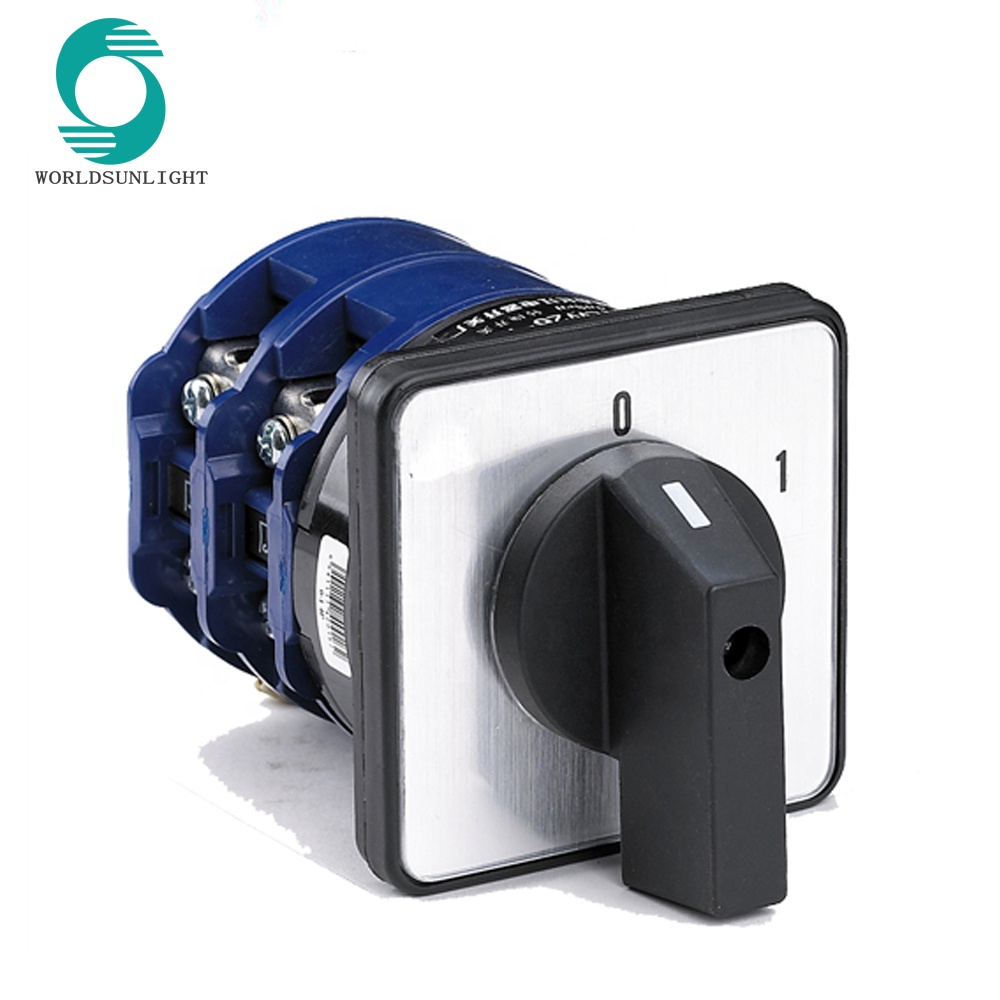 CE approved IP65 high quality LW26 series 10A-160A rotary switch 3 position