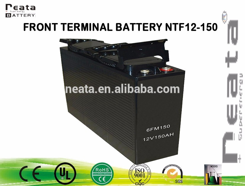 12v150ah PV rechargeable front terminal gel battery for solar system