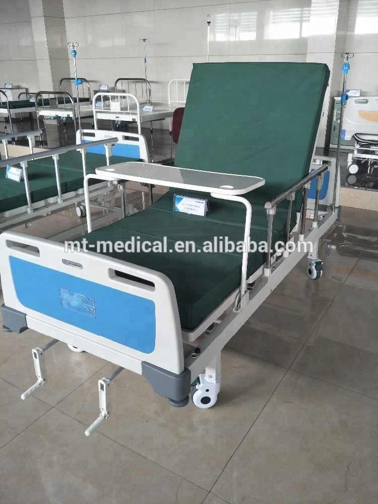 2 functions manual hospital bed with mattress 1 crank manual hospital bed