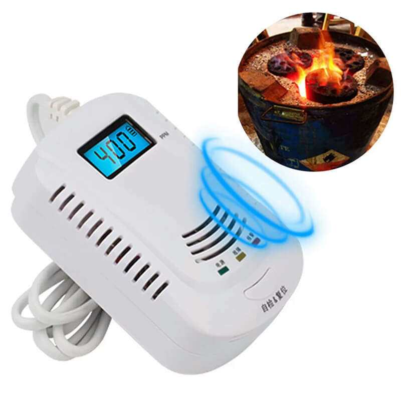 Intelligent microprocessor control 85dB 4 in 1 gas detector lpg natural ch4 gas sensors co leak detector alarm