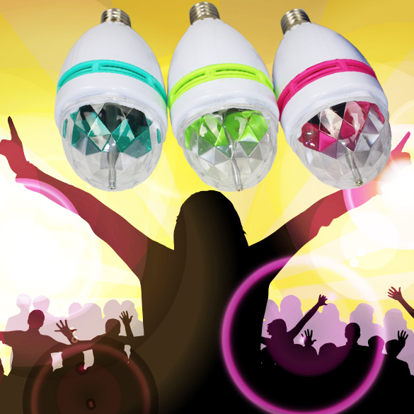 3W RGB party bulb Projektor Kristall Magic Ball Effect Licht Drehen Automatisch Disco Party Klub Club