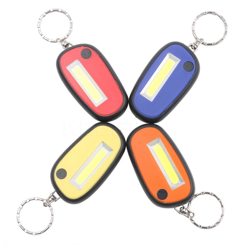 Super Bright Plastic COB LED Keychain Light