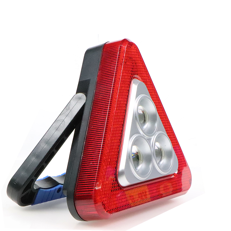 20w Triangle Flood COB Led Camping Searchlight Foldable Handle Work Light Outdoor Traffic Light Led Warning Light