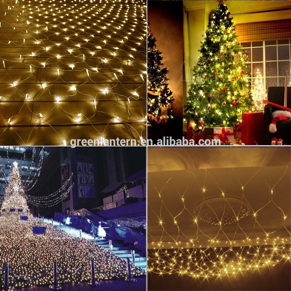 9.8ft x 6.6ft 204 LEDs Net Mesh Fairy String Decorative Lights Tree-wrap with 8 modes for Wedding Christmas Outdoor Garden Home