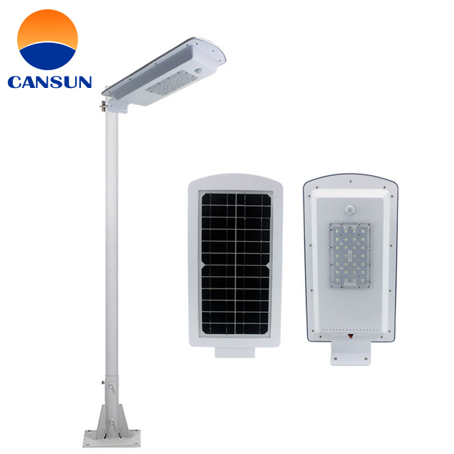 120LM/W intelligent 100W integrated solar street light