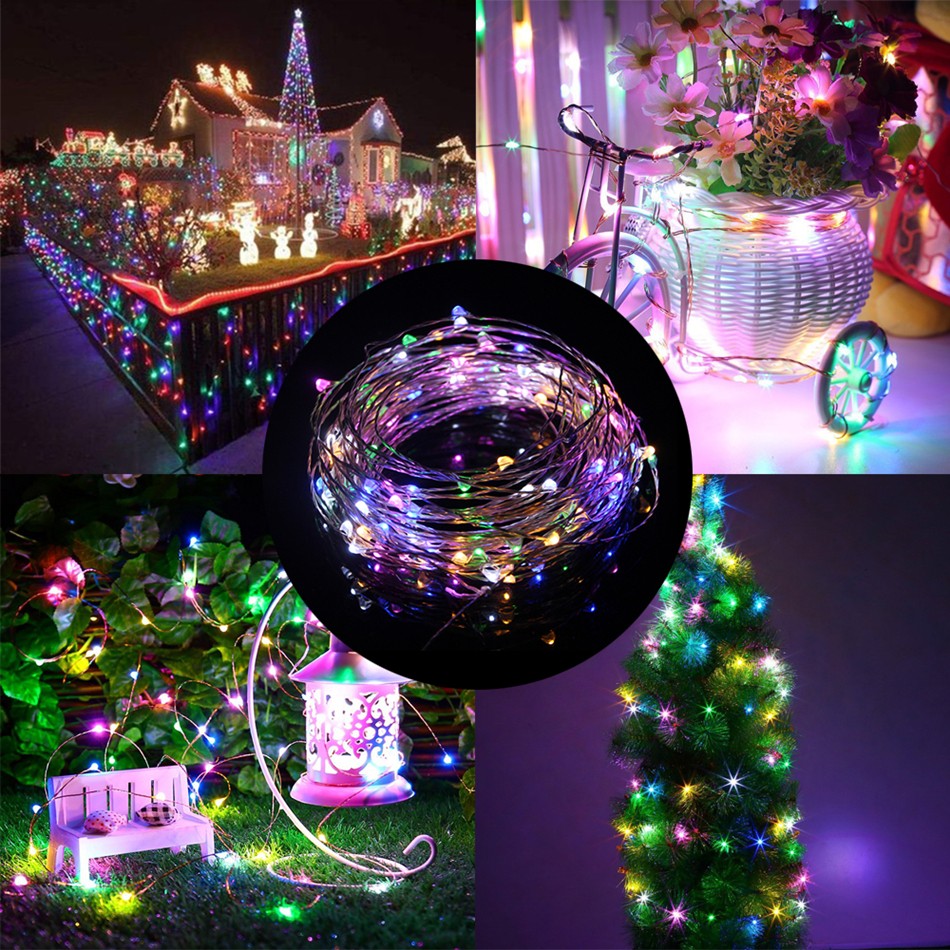 Multi color 5V USB LED String Copper Wire String Lights for Valentine's Day