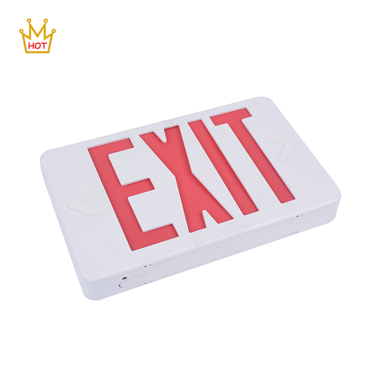 EXIT and emergency lighting led emergency exit light with battery backup led exit sign