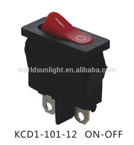 CE CQC KCD1-101-12 electric ON-OFF 2 pin t85 1e4 rocker switch